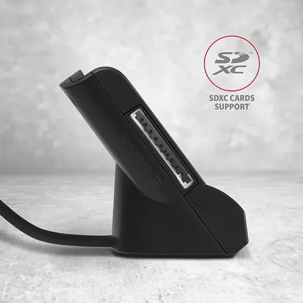 AXAGON CRE-SM2, USB externí čtečka 4-slot Smart card/ID card (eObčanka) + SD/mic