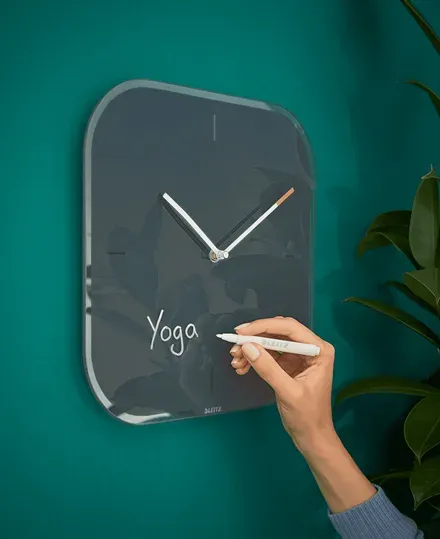 LEITZ Nástěnné hodiny Cosy, sametová šedá