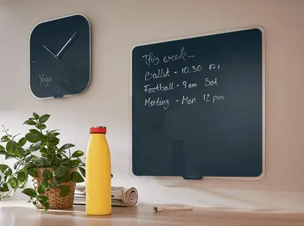 LEITZ Nástěnné hodiny Cosy, sametová šedá