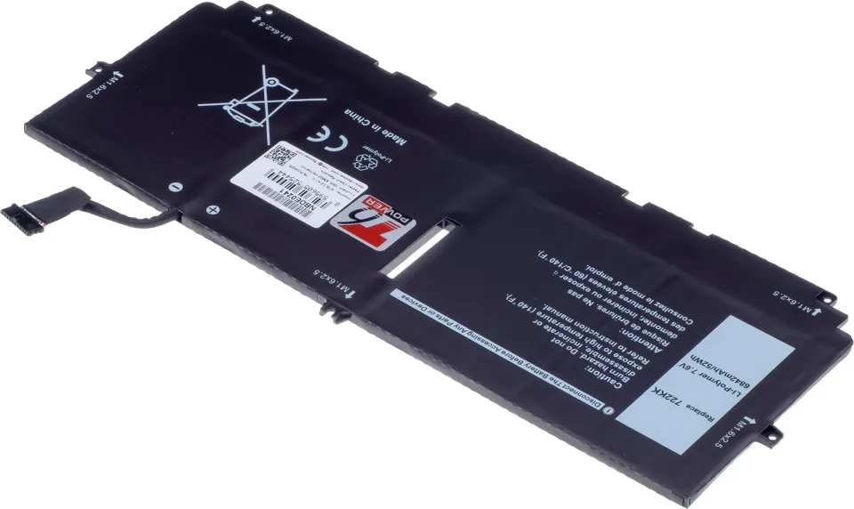 Baterie T6 Power pro Dell XPS 13 9300, XPS 13 9310, 6842mAh, 52Wh, 4cell, Li-pol