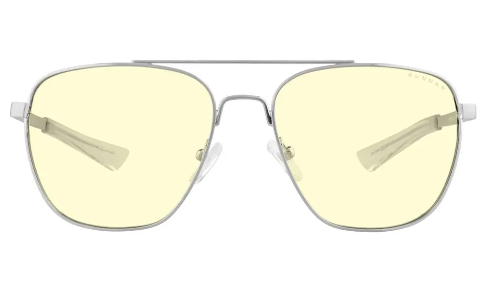 GUNNAR kancelářske/herní brýle MUSTANG CHROME jantarová skla BLF 65 GUNNAR focus
