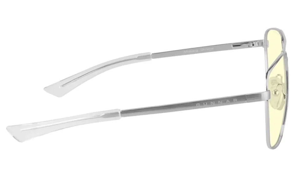 GUNNAR kancelářske/herní brýle MUSTANG CHROME jantarová skla BLF 65 GUNNAR focus