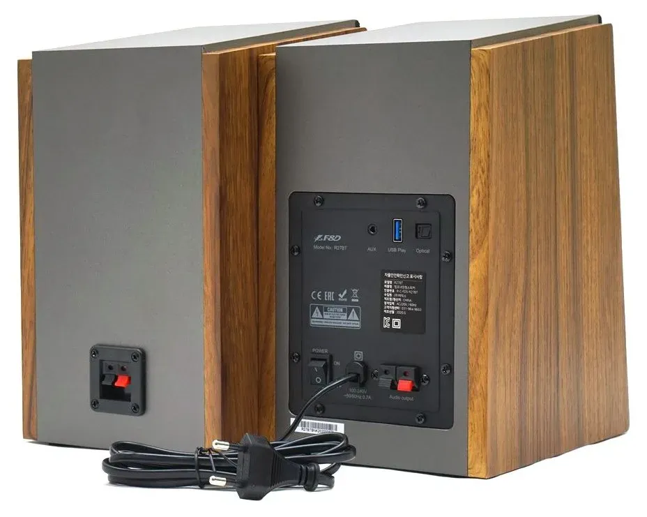 FENDA F&D repro R27BT/ 2.0/ 50W/ dřevěné/ BT5.0/ Optický/ USB vstup