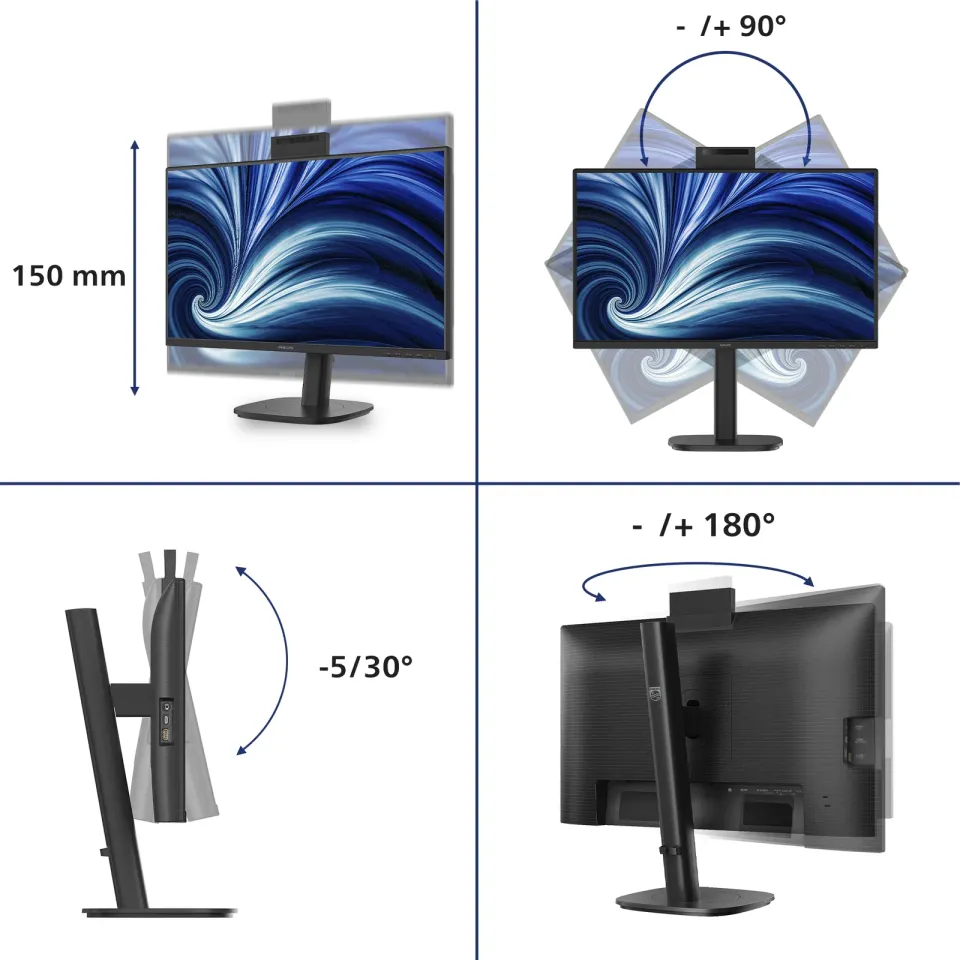 Philips LCD 24B2N3200JH 23,8" IPS/1920x1080@120Hz/4ms/300cd/VGA/HDMI/DP/4xUSB/We