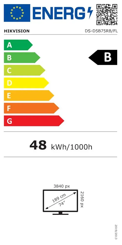 HIKVISION interaktivní dotykový panel 75" 4K, Android,13,8GB,128GB,40 points infrared,USB Type-C,HDMI, BT,kamera, mikro