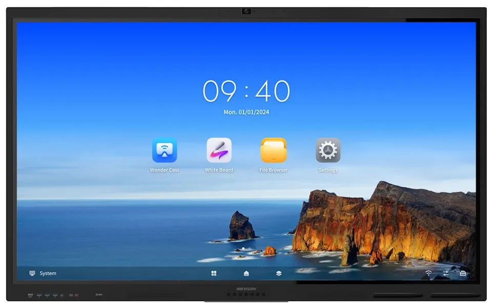 HIKVISION interaktivní dotykový panel 75" 4K, Android,13,8GB,128GB,40 points infrared,USB Type-C,HDMI, BT,kamera, mikro