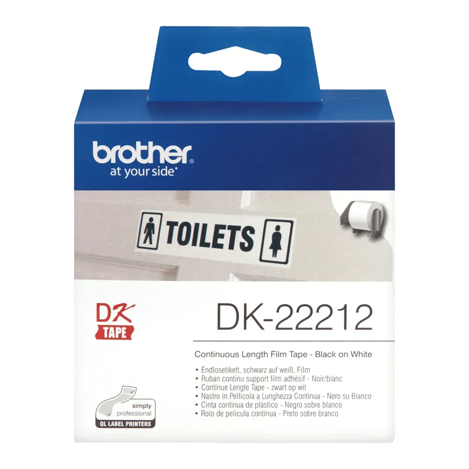 Brother - DK-22212 (bílá filmová role 62mm x 15,24m)
