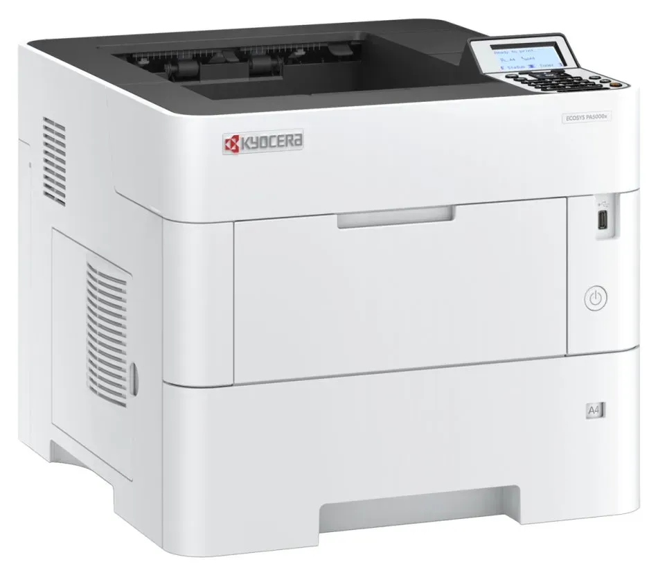 Kyocera ECOSYS PA5000x/ A4/ 50ppm/ 1200x1200 dpi/ PCL+PS3/ 512MB RAM/ Duplex/ USB/ LAN