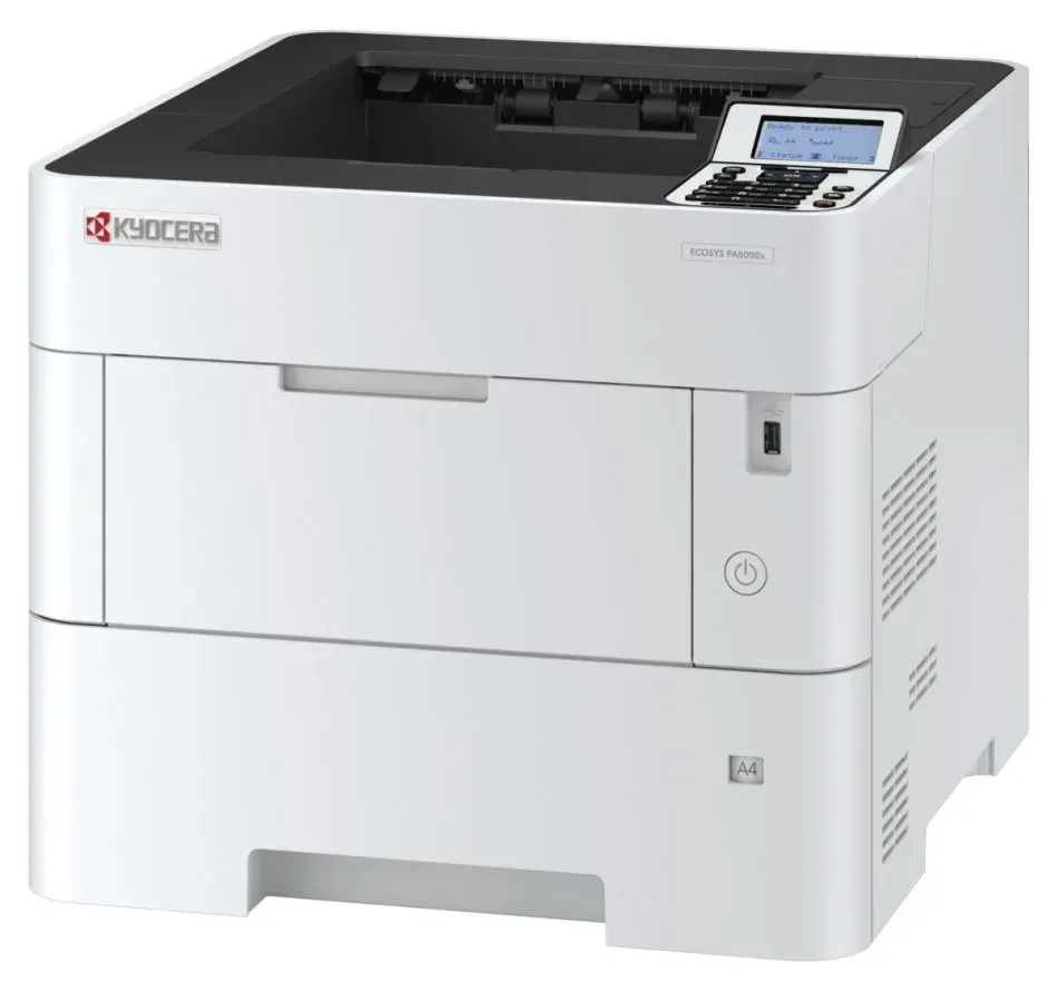 Kyocera ECOSYS PA5000x/ A4/ 50ppm/ 1200x1200 dpi/ PCL+PS3/ 512MB RAM/ Duplex/ USB/ LAN