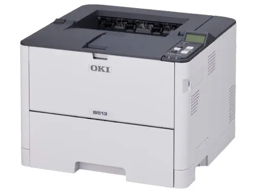 OKI B513dn – černobílá LED tiskárna A4, 45 str./min, oboustranný tisk, zásobník 530 listů, gigabitová síť, PostScript 3