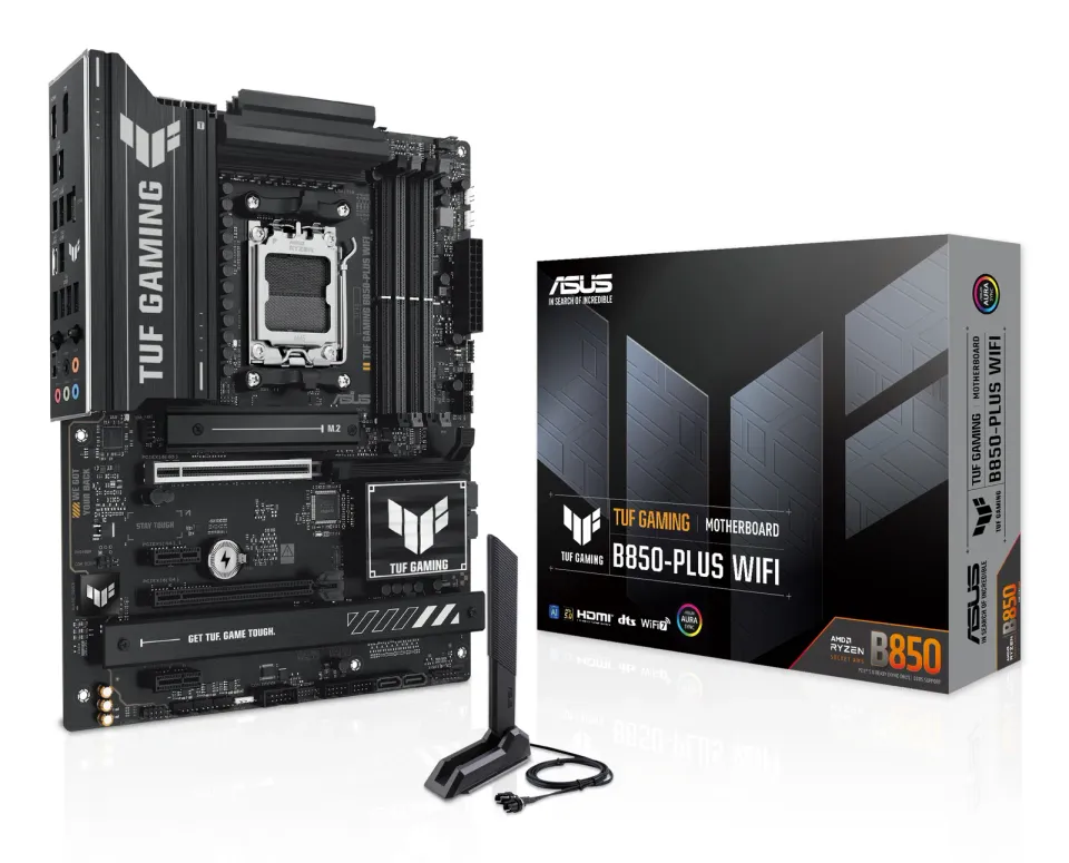 ASUS MB Sc AM5 TUF GAMING B850-PLUS WIFI, AMD B850, 4xDDR5, 1xDP, 1xHDMI, WiFi, ATX