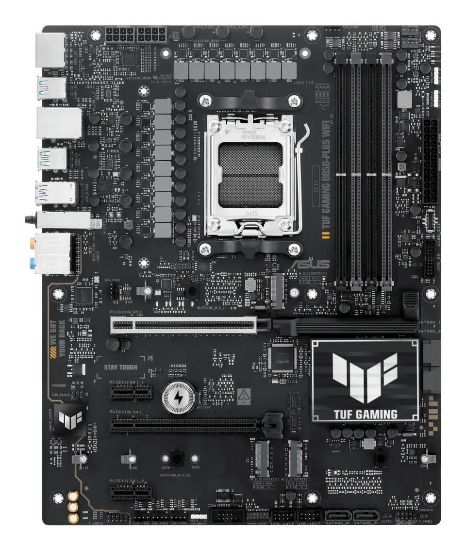 ASUS MB Sc AM5 TUF GAMING B850-PLUS WIFI, AMD B850, 4xDDR5, 1xDP, 1xHDMI, WiFi, ATX