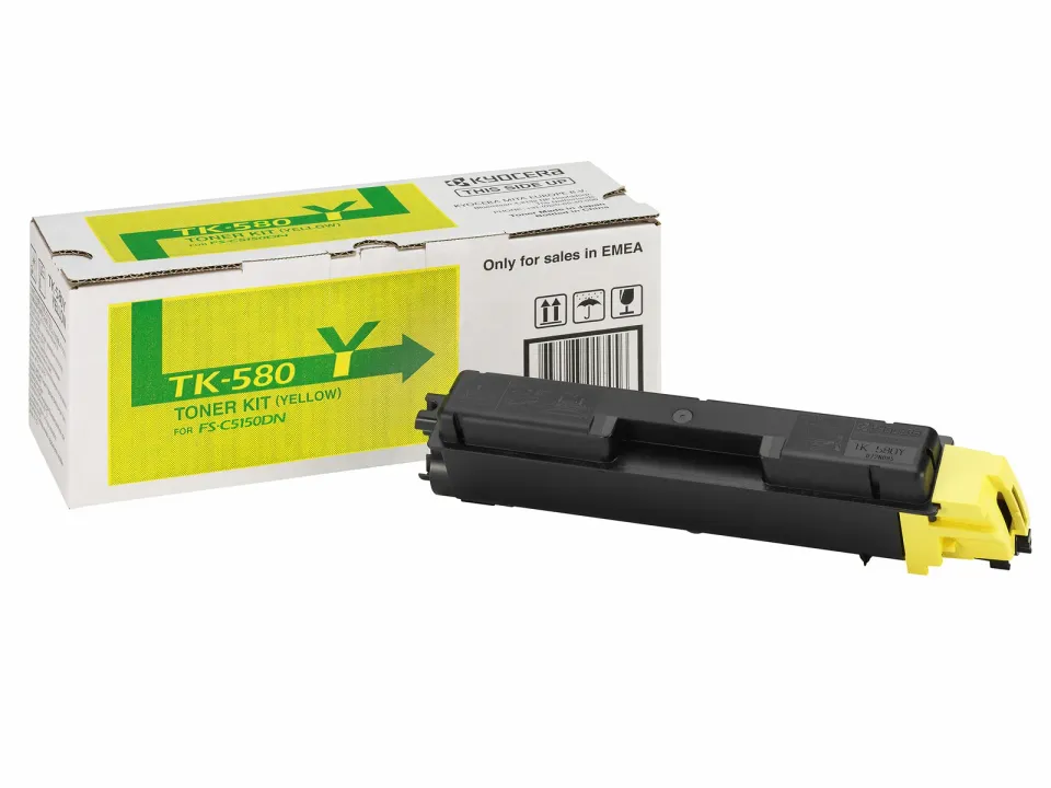 Kyocera toner TK-580Y/ FS-C5150DN/ 2 800 stran/ Žlutý