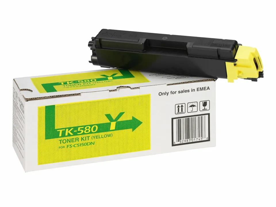 Kyocera toner TK-580Y/ FS-C5150DN/ 2 800 stran/ Žlutý