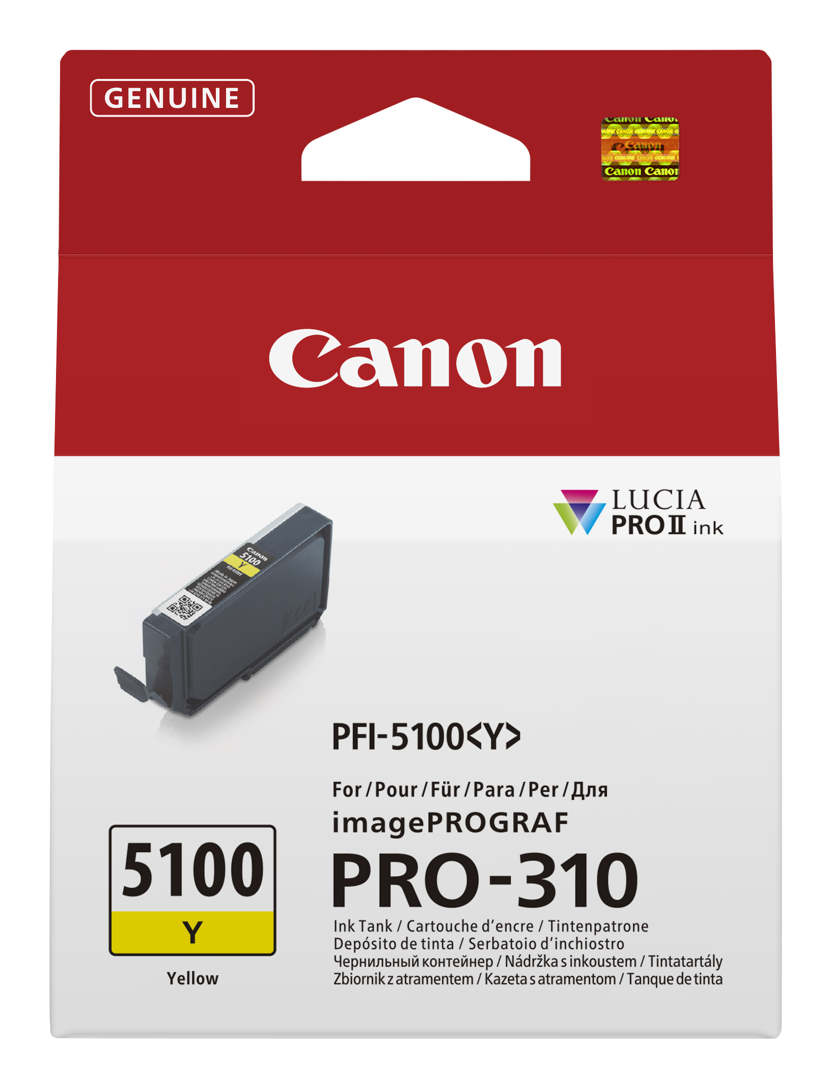 Canon cartridge PFI-5100Y Yellow cartridge pro ImagePROGRAF PRO-310