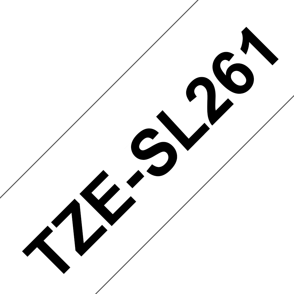 Brother - TZE-SL261, bílá / černá (36mm, samolaminovací), délka 8m