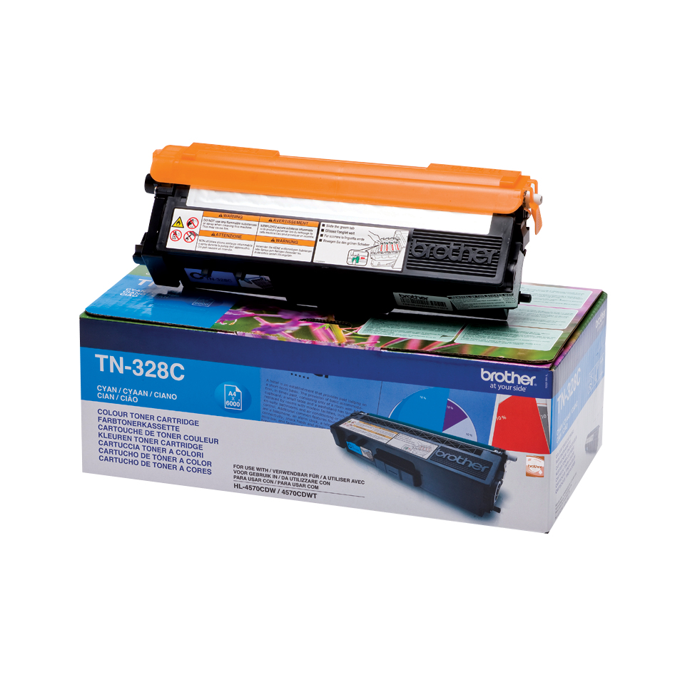 Brother - TN-328C, toner azurový (6 000 str.) - pouze pro HL 4570CDW, MFC-9970CD