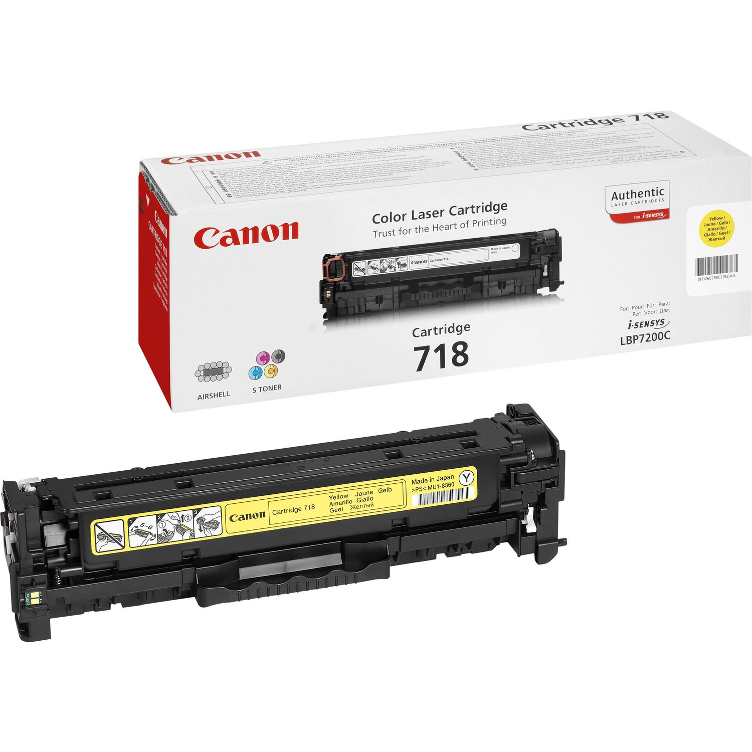 Canon toner CRG-718 / Yellow / 2900str.