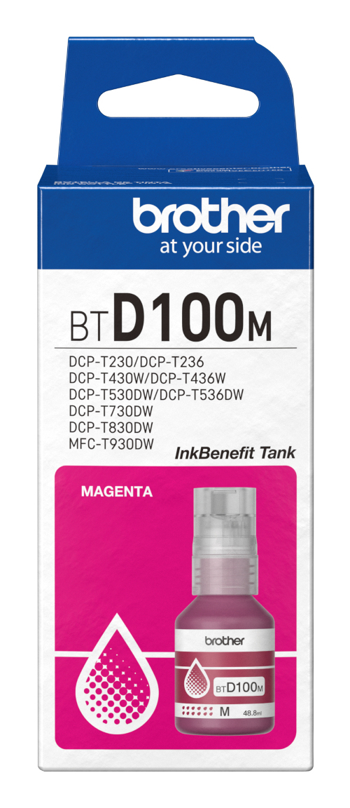 Brother BT-D100M (inkoust magenta, 5 000 str.)