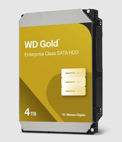 WDC WD4004FRYZ hdd GOLD 4TB CMR SATA3-6Gbps 7200rpm 256MB RAID (24x7 do serveru) 267MB/s