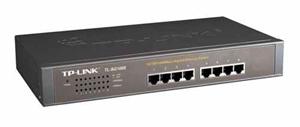 TP-LINK TL-SG1008 GBit switch, 8x 10/100/1000Mbps, 8port , 19" rackmount steel case