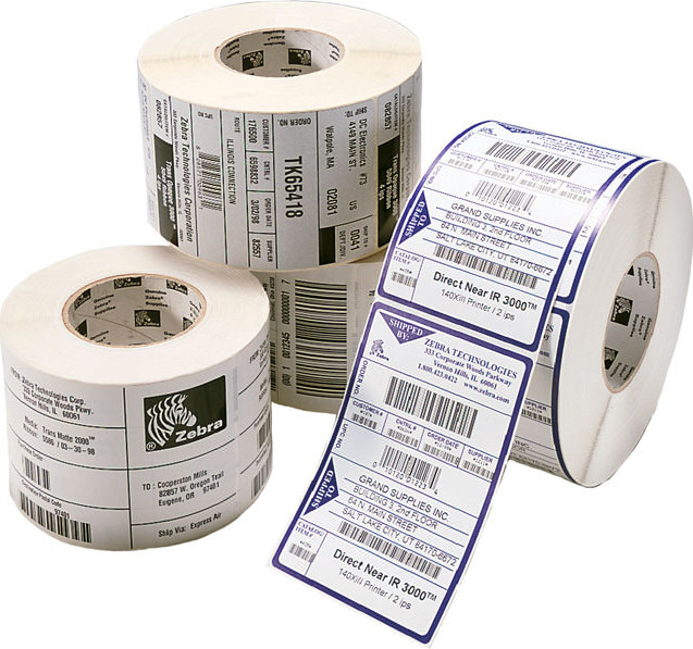 Zebra Label, Paper, 102x152mm; Thermal Transfer, Z-Select 2000T, Coated, Permane