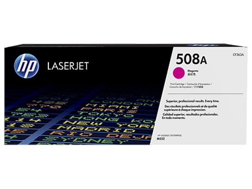 HP CF363A originální toner purpurový č.508A malý cca 5000 str. (magenta HP CLJ M552, M553, purpurová, ColorSphere 3 Jetintelligence )