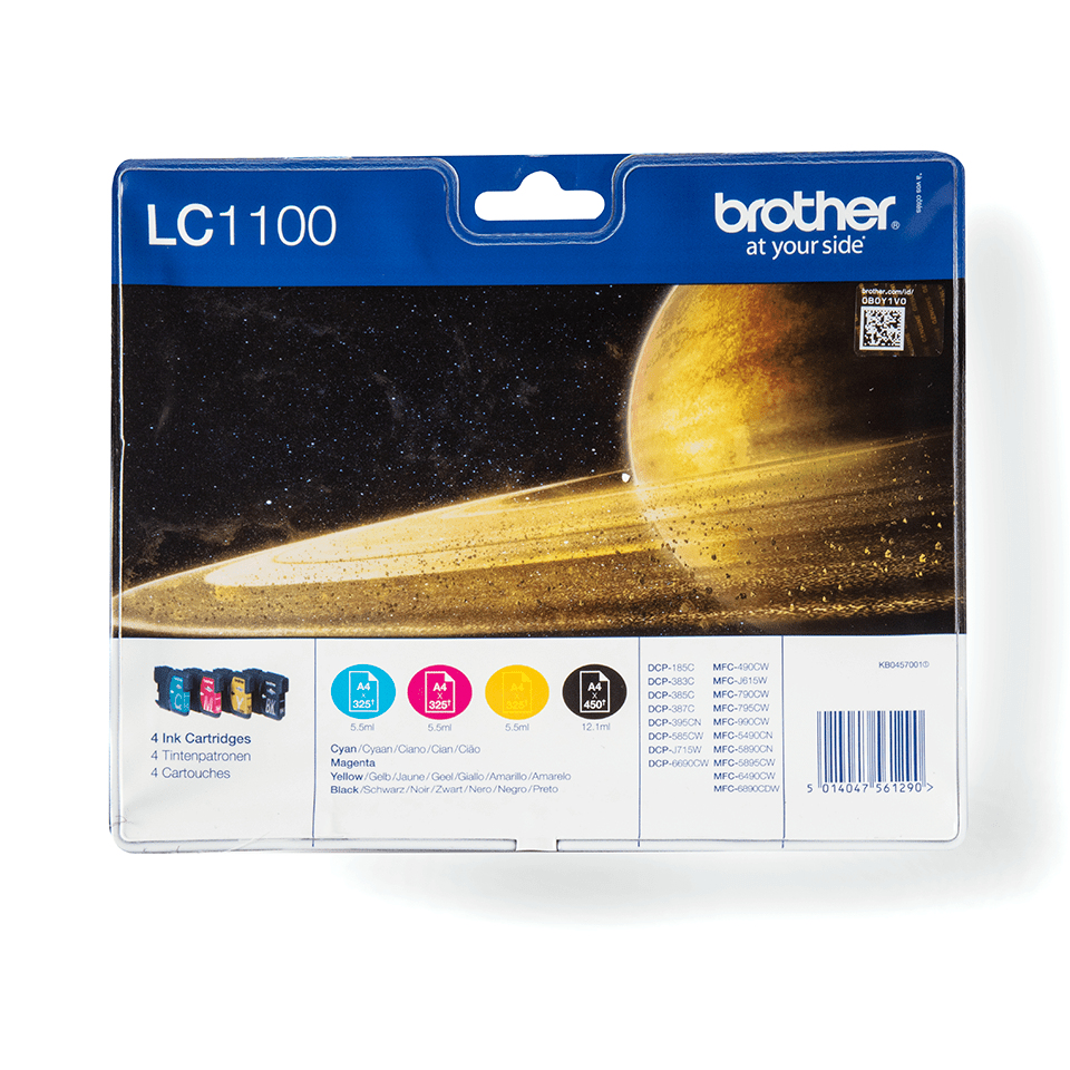 Brother LC-1100 sada inkoustů - black, magenta, yellow, cyan