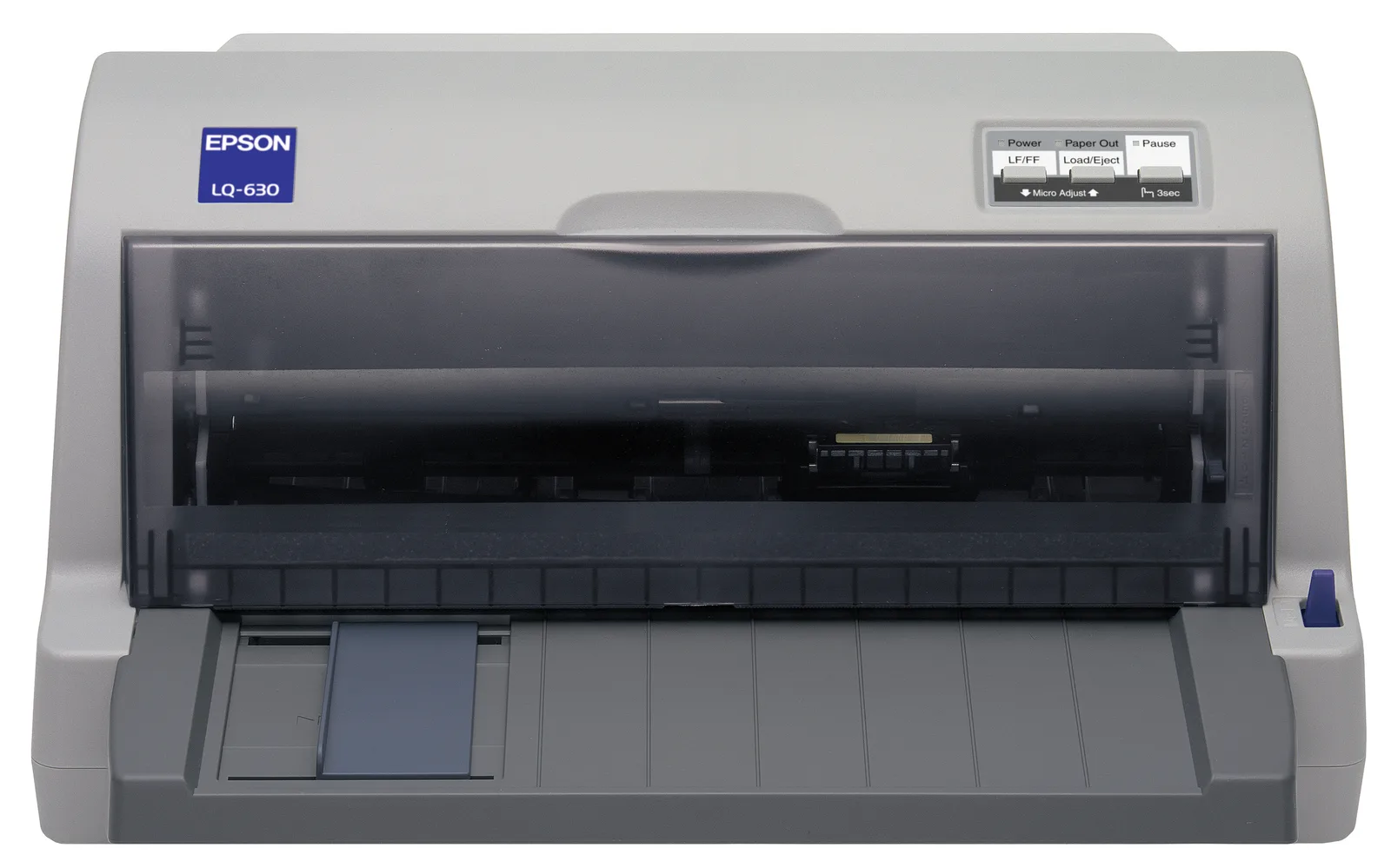 Epson LQ-630 – přední vkládání listů na ploché dráze papíru