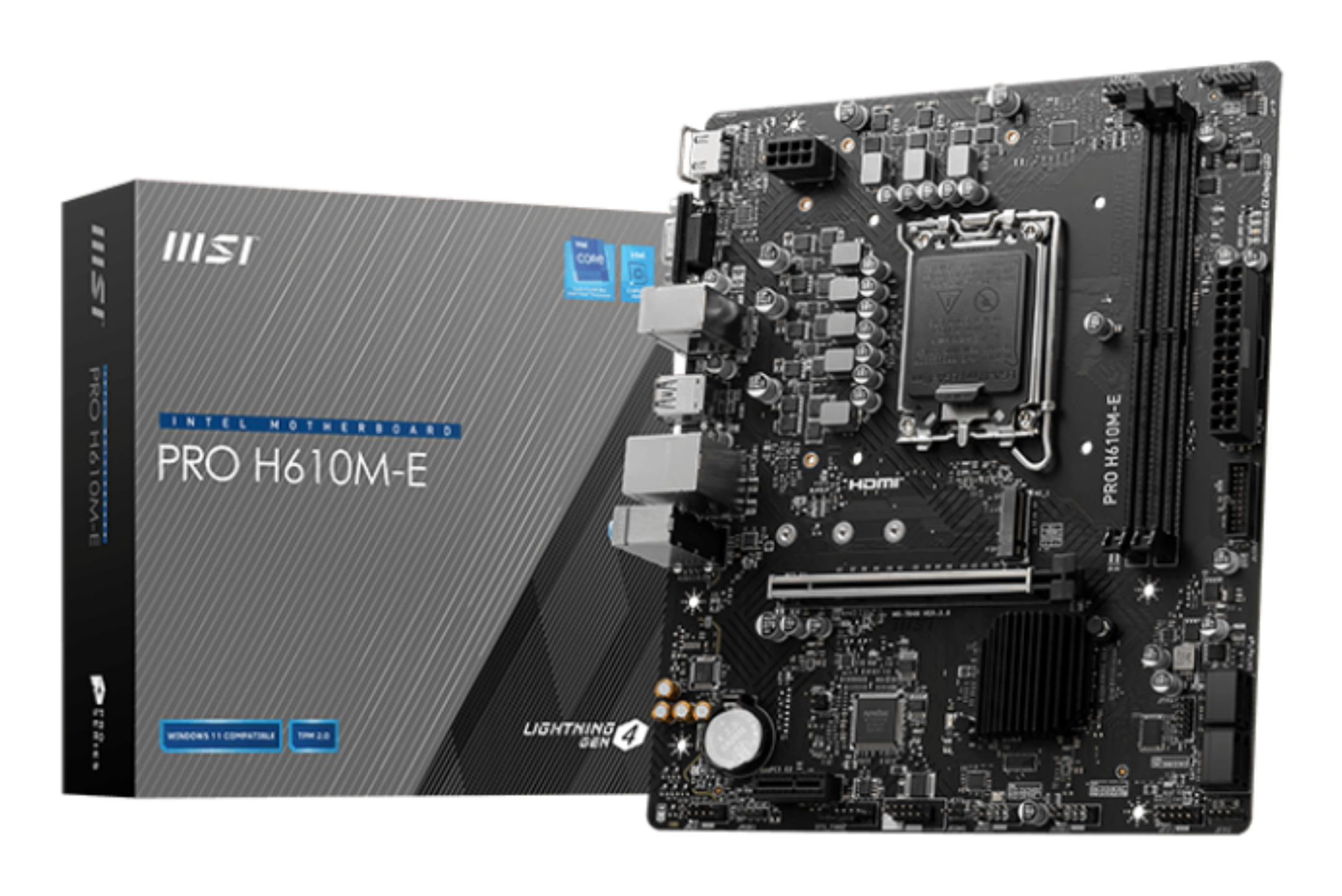 MSI PRO H610M-E, 1700, Intel H610, 2xDDR5, mATX