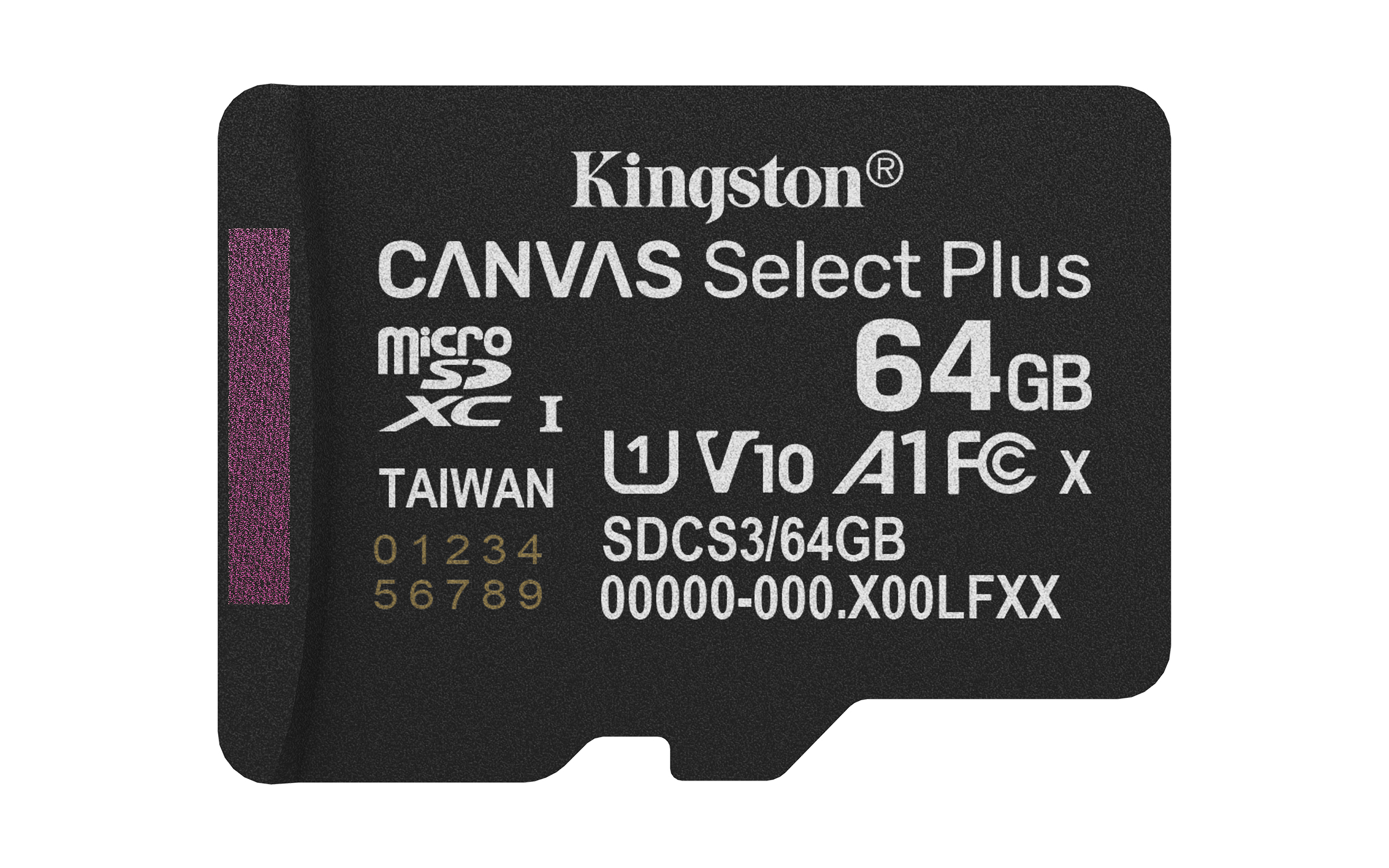 KINGSTON 64 microSDXC 100MB/s Read, UHS-I Speed Class, U1, V10, A1 (64GB) - bez