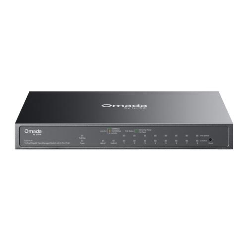TP-LINK ES210GP Omada 10portový gigabitový easy managed switch s 8 porty PoE+