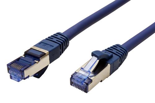 KABEL PATCH S/FTP kat 6a, LSOH, 0,5m, modrý