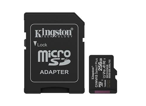 KINGSTON micro SD card SDXC 512GB Canvas Select Plus + SD adaptér