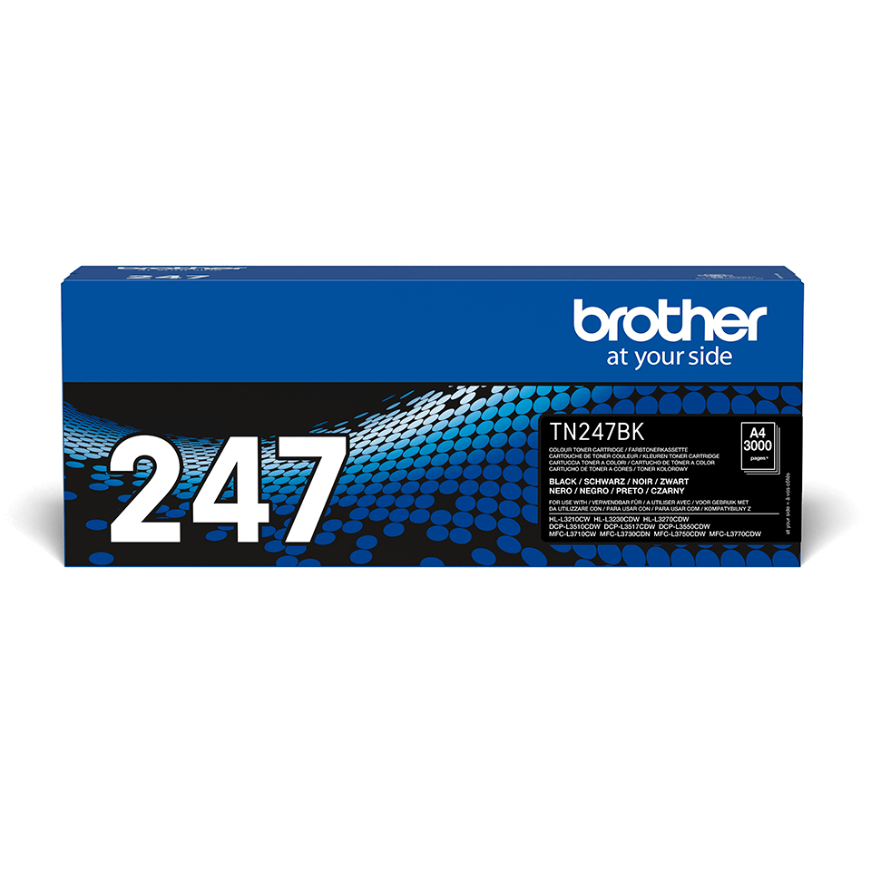 Brother - TN-247BK, černý toner (až 3 000 stran)