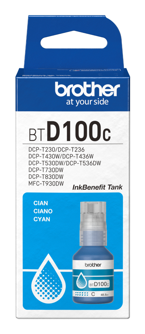 Brother BT-D100C (inkoust cyan, 5 000 str.)