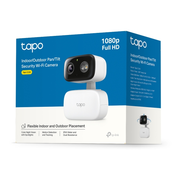 TP-Link Tapo C206 vnitřní/venkovní domácí bezpečnostní Wi-Fi kamera