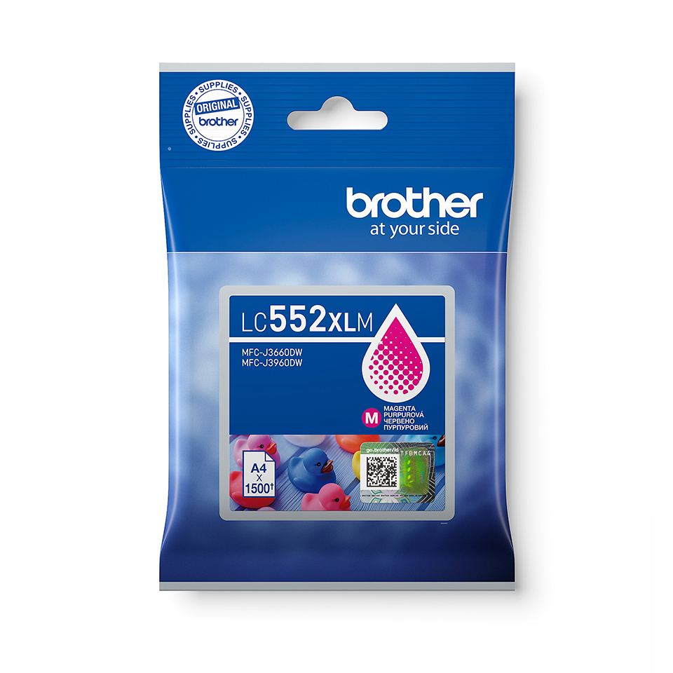 Brother LC552XLM (inkoust magenta, 1500 str.)