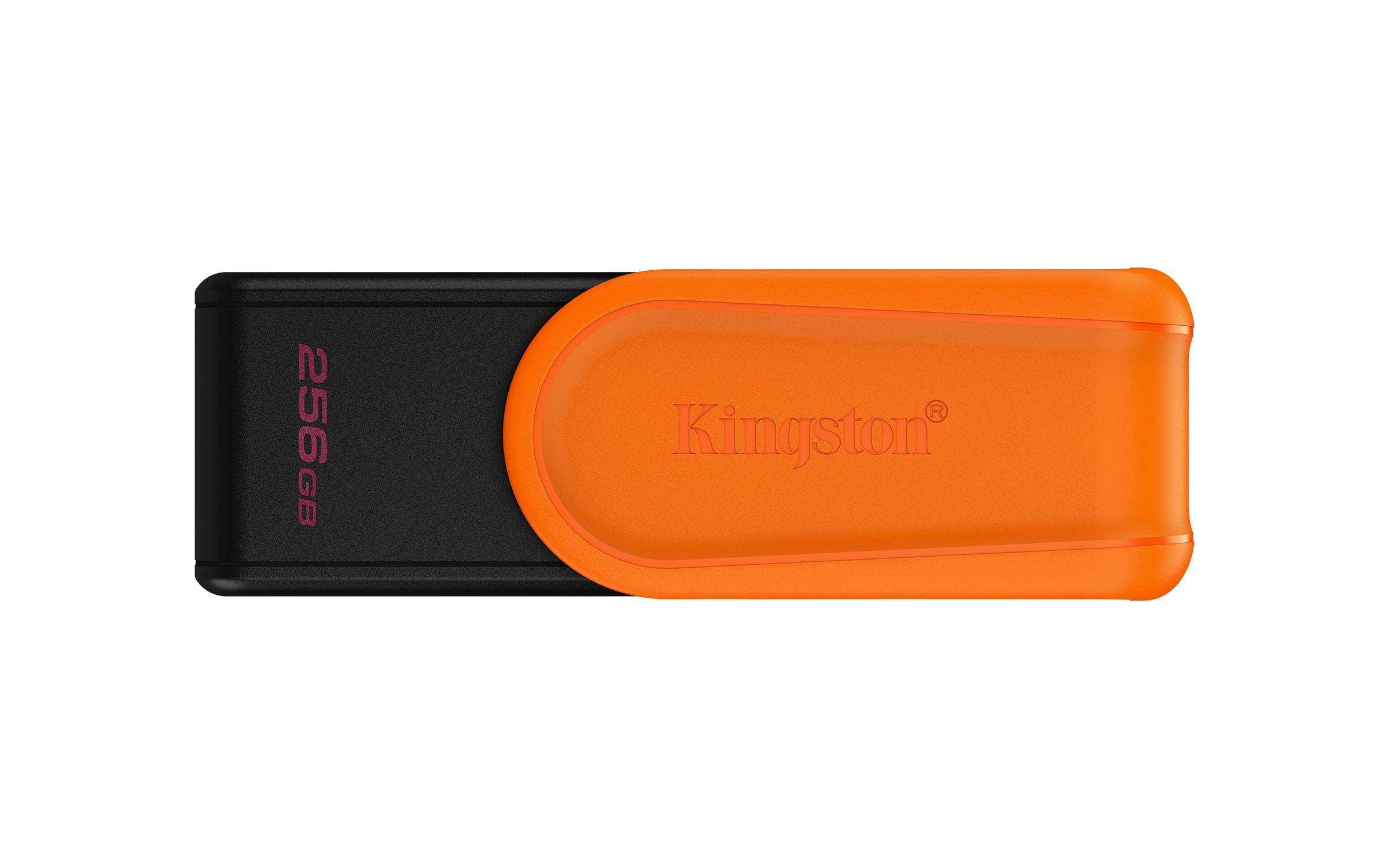 KINGSTON 256GB Portable USB 3.2 Gen 1 DataTraveler Exodia S (Black/Orange)