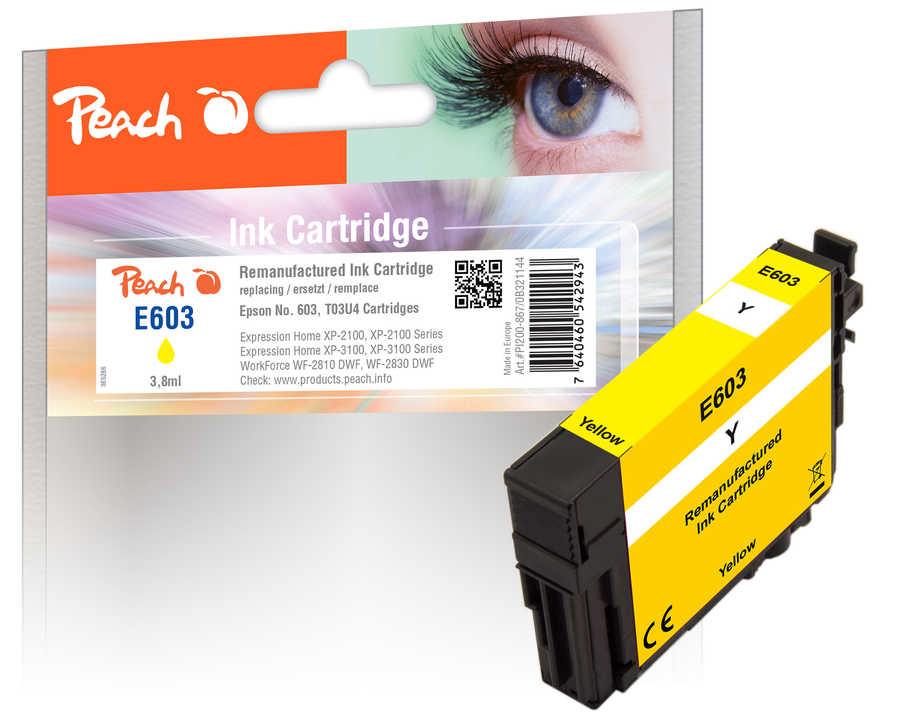 PEACH kompatibilní cartridge Epson No 603, yellow, 3,8 ml