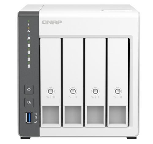 QNAP TS-433-4G TurboNAS server s RAID, fix 4GB DDR3, pro 4x3,5/2.5" SATA HDD/SSD (1xUSB3 +1xGLAN datové úložiště)