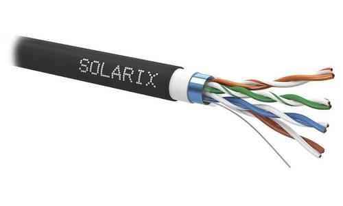 KABEL PATCH FTP kat. 5e, 305m , drát SOLARIX PVC+ PE VENKOVNÍ PE venkovní