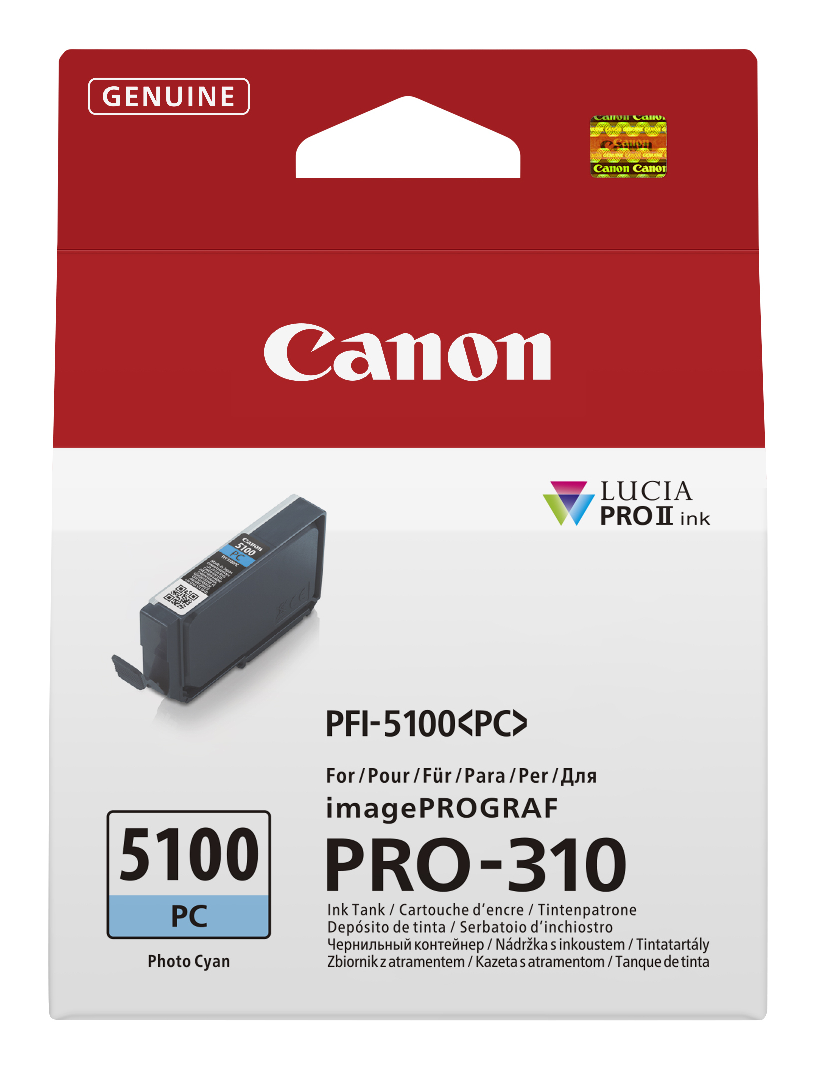 Canon cartridge PFI-5100PC Photo Cyan cartridge pro ImagePROGRAF PRO-310
