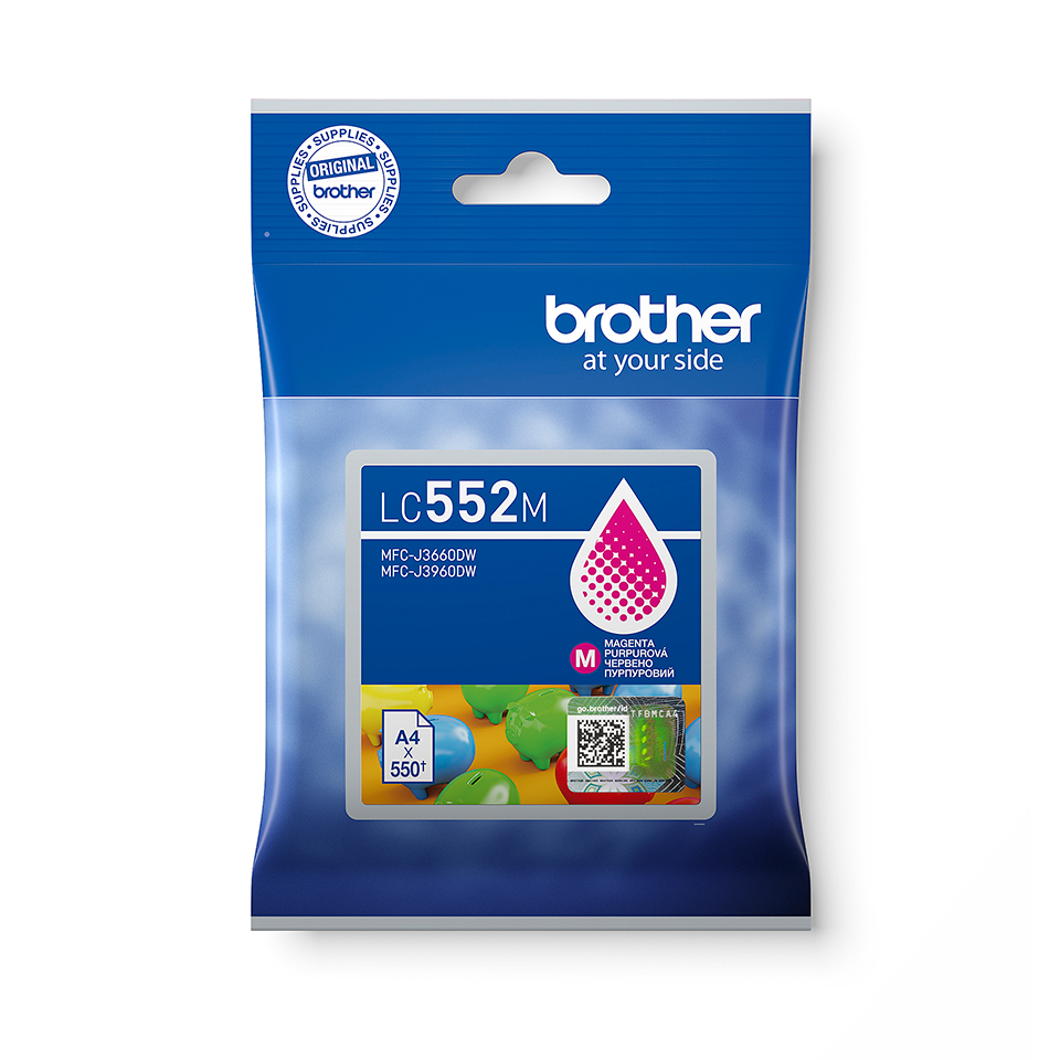 Brother LC-552M (inkoust purple, 550 str.)