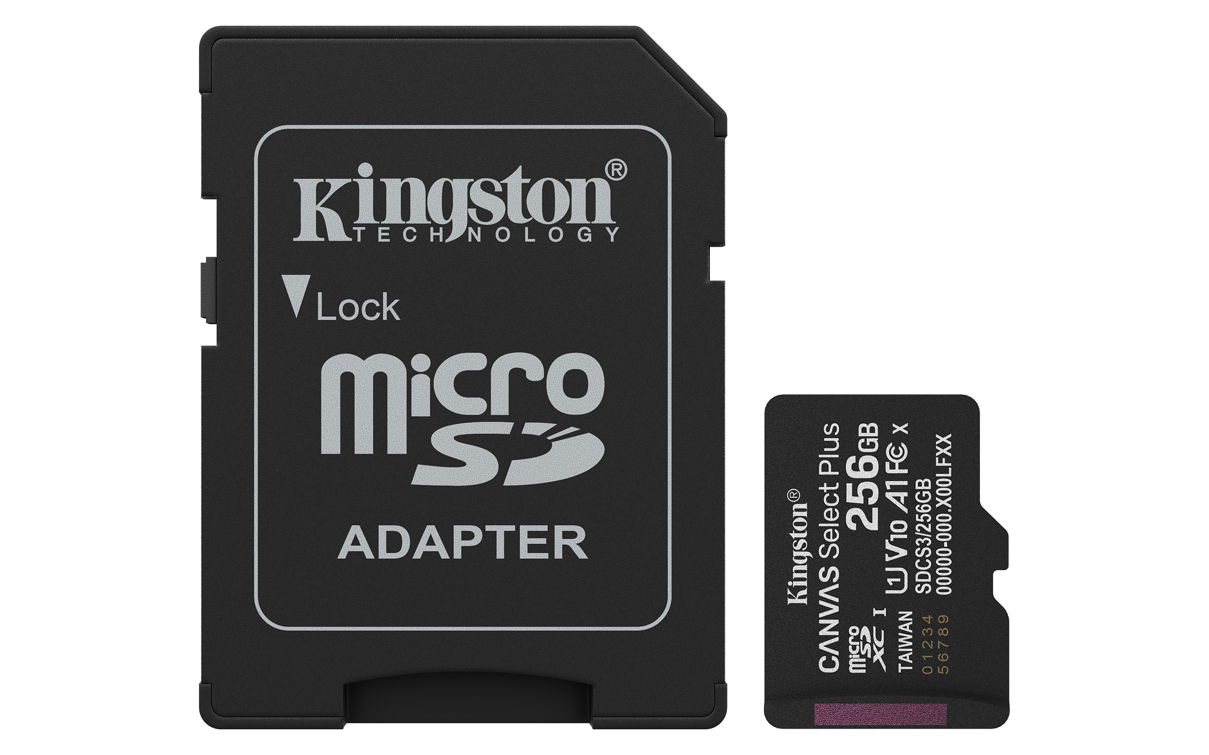 KINGSTON 256GB microSDXC CANVAS Plus Memory Card 150MB/s Read, UHS-I Speed Class