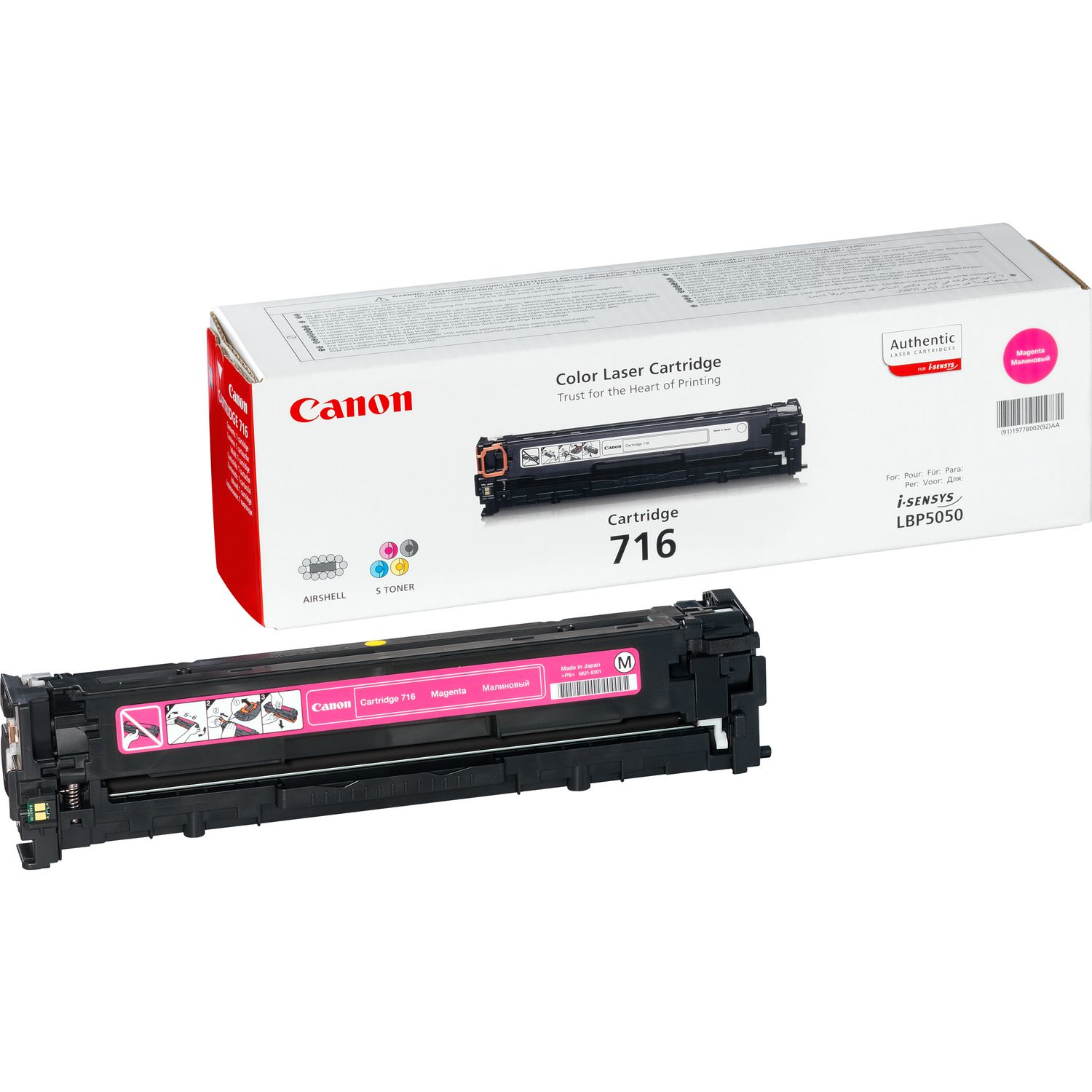 Canon toner cartridge CRG-716 / Magenta / 1500str.