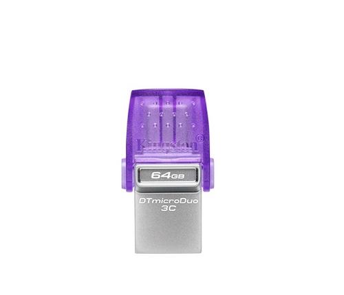 KINGSTON DataTraveler MicroDuo3C 64GB USB3.2 flash drive s OTG (konektor Type-A a konektor Type-C USB)