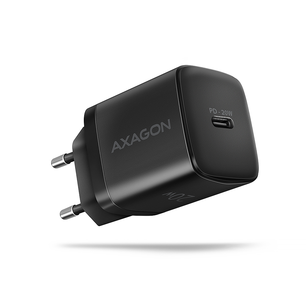 AXAGON ACU-PD20, nabíječka do sítě 20W, 1x port USB-C, PD3.0/PPS/QC4+/AFC/Apple,