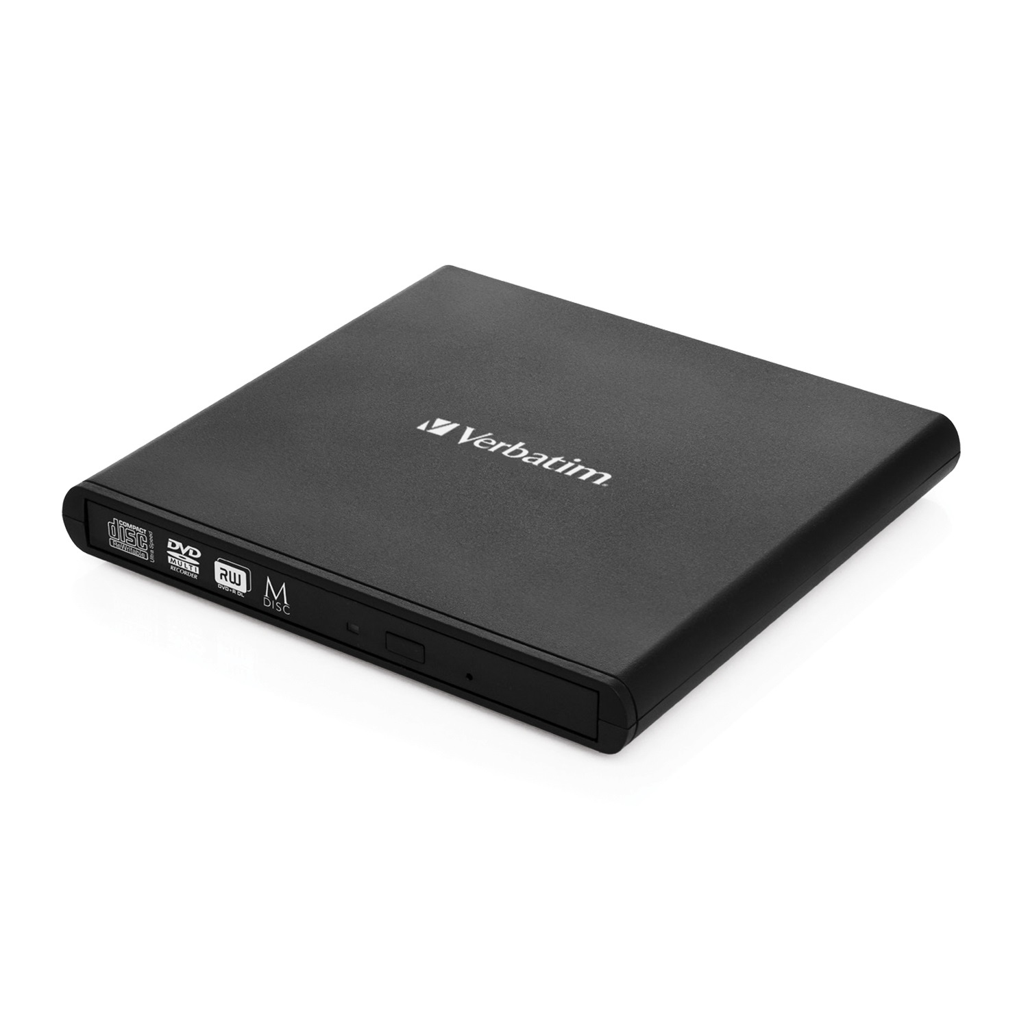 VERBATIM Externí CD/DVD Slimline vypalovačka USB 2.0 černá,Nero, adaptér USB-A n
