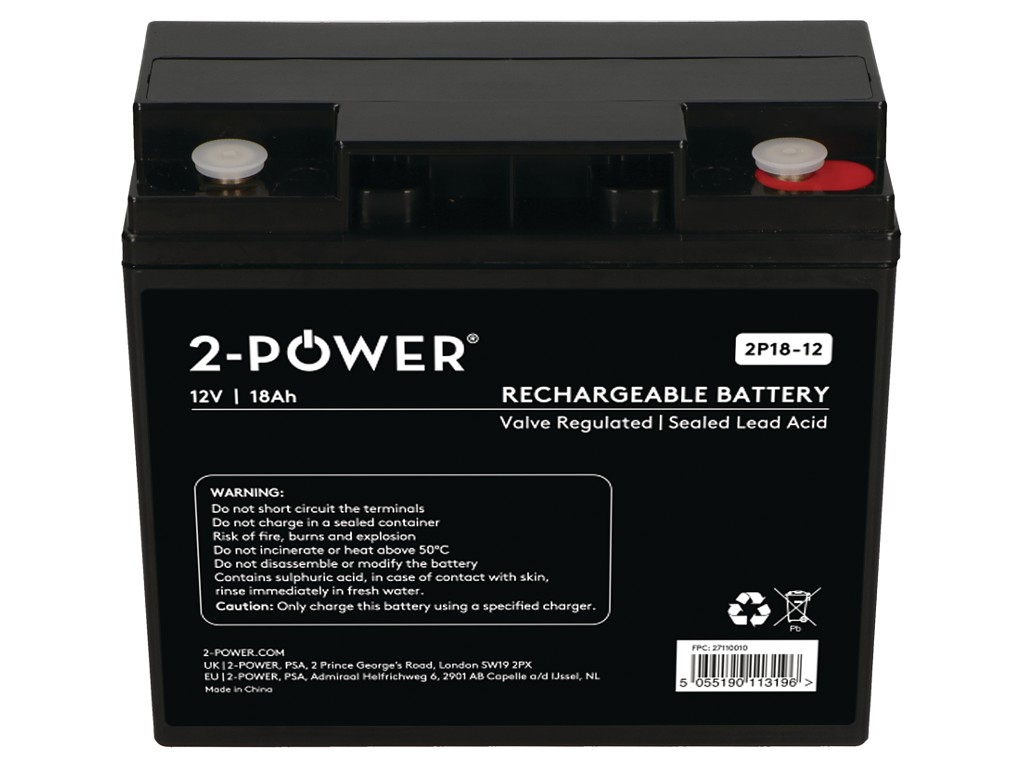 2-Power 2P18-12 12V 18Ah VRLA Baterie